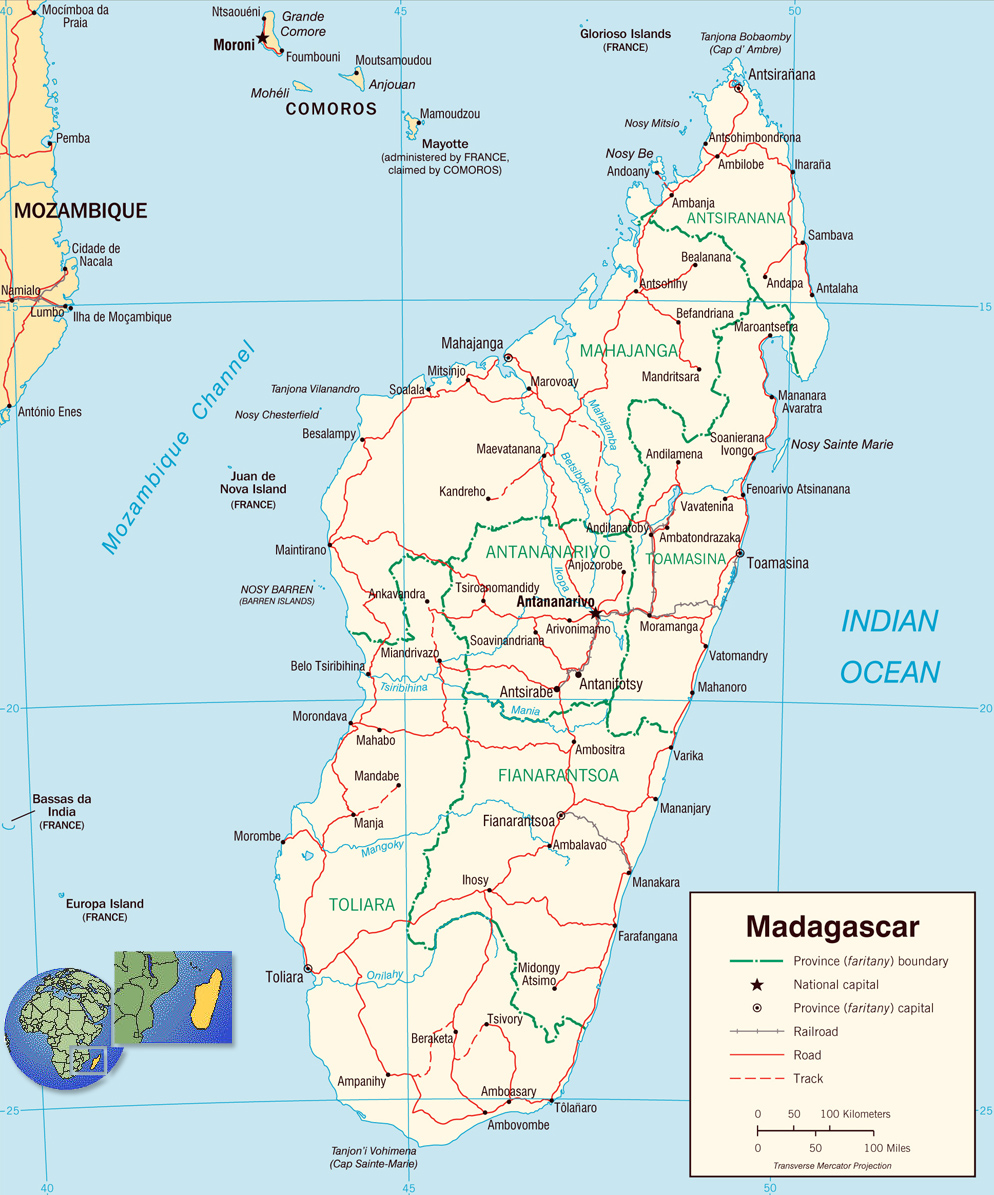 Map Madagascar