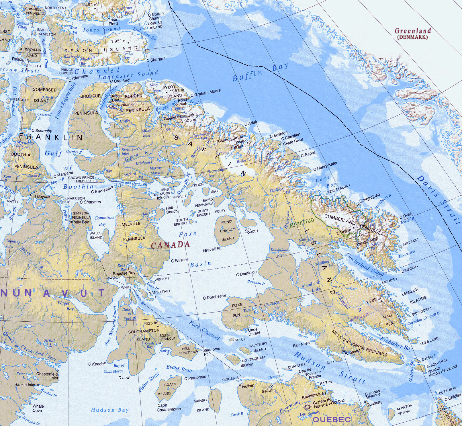 Baffin Island World Map Baffin Island Alluring World