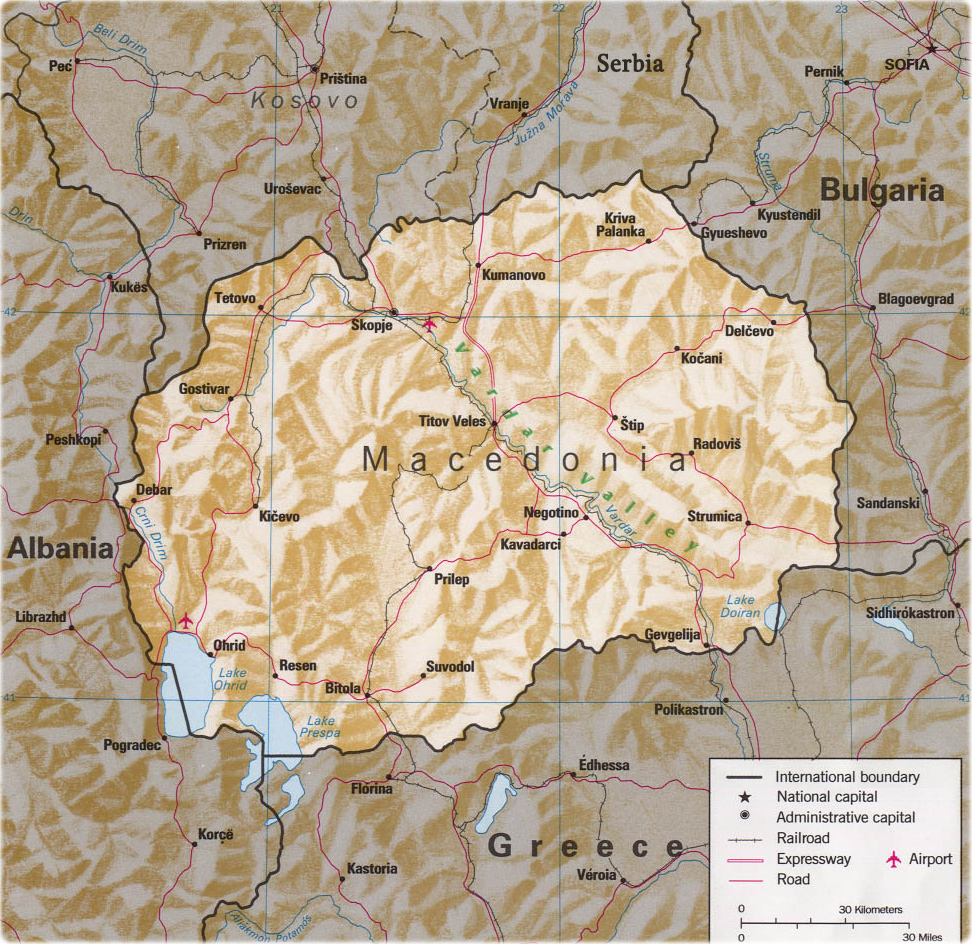 Macedonia map