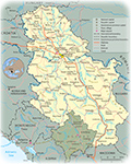 Map Serbia