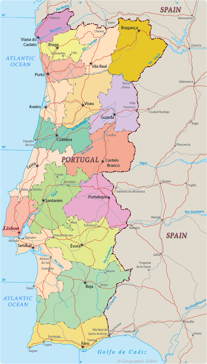 Political Map of Portugal