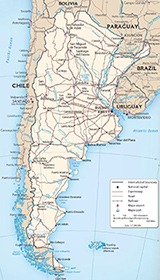 Map Argentina