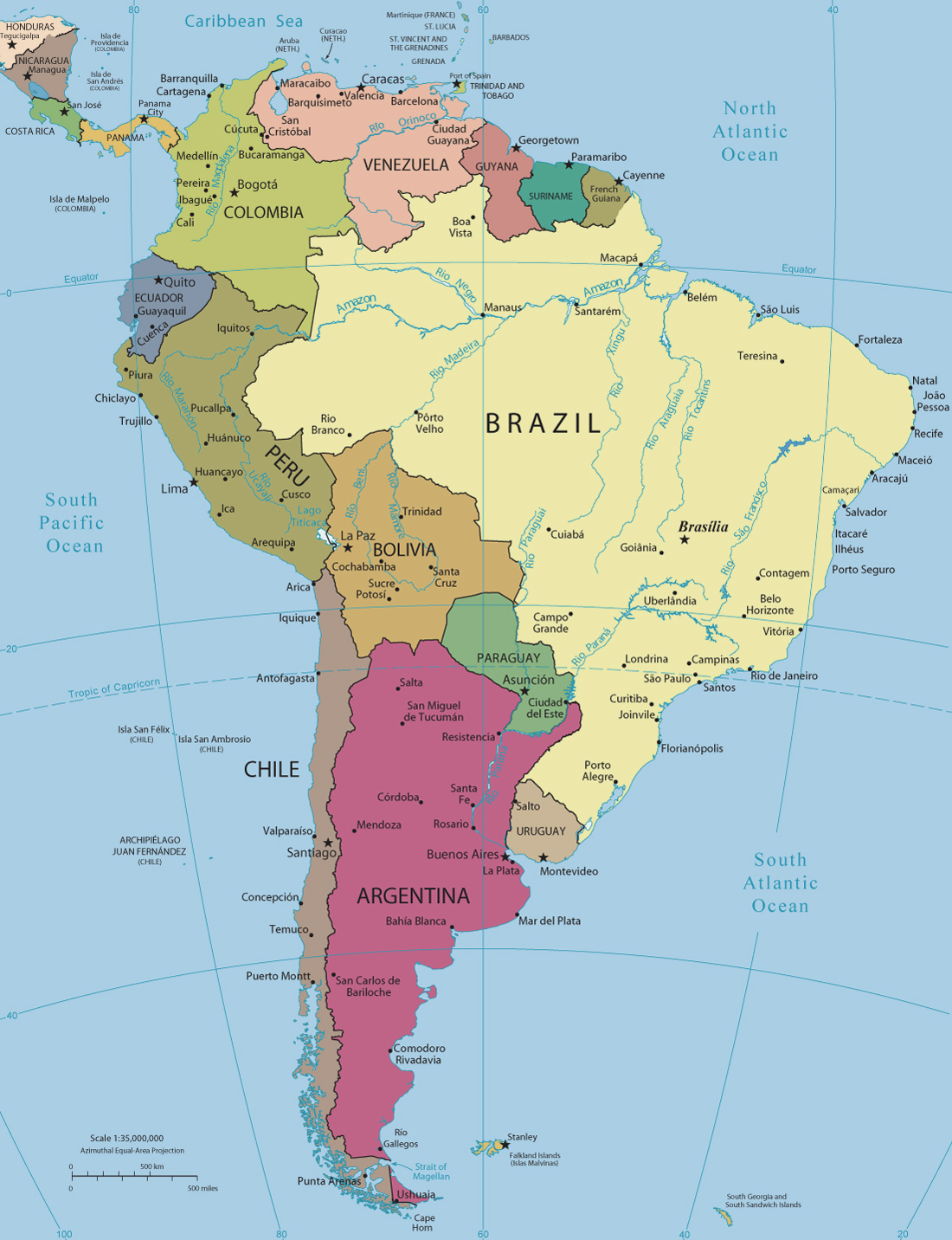 26 Political Map Of South America Online Map Around The World