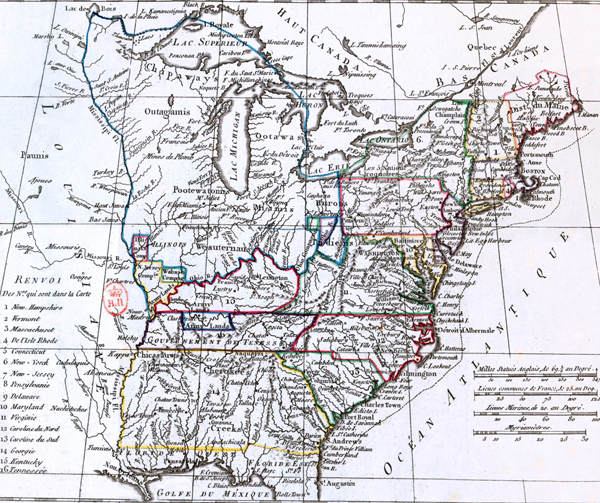 19th Century America map