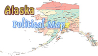 Alaska political map