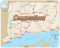 Connecticut map